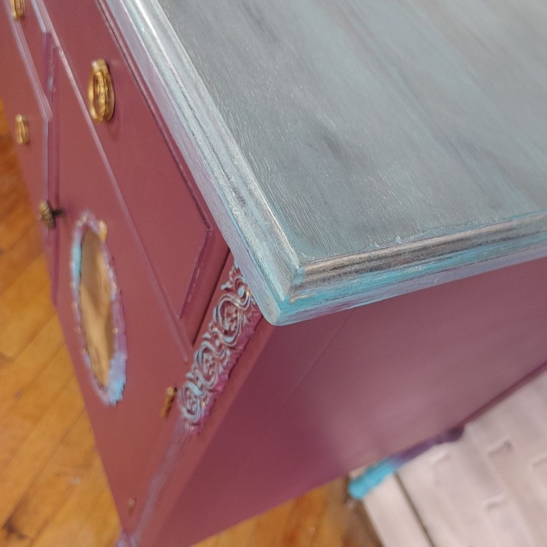 Buffet Antoinette (4) lavis bleu
